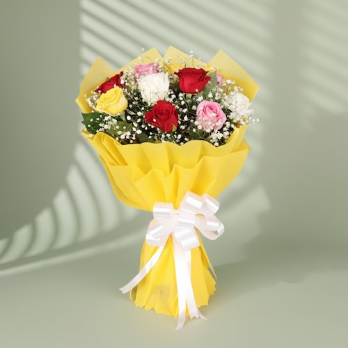 Buy Elegant Mix Roses Bunch