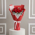 10 Red Rose Flowers Bouquet