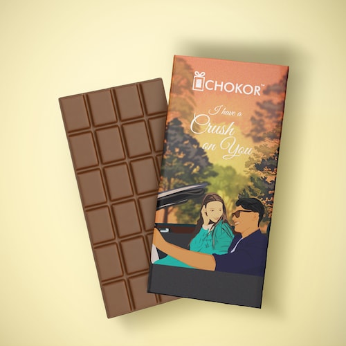 Buy Chokor Artisanal Crush Chocolate Bar 100 gm