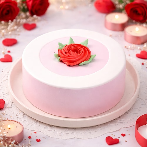 Buy Vanilla Rose Cake