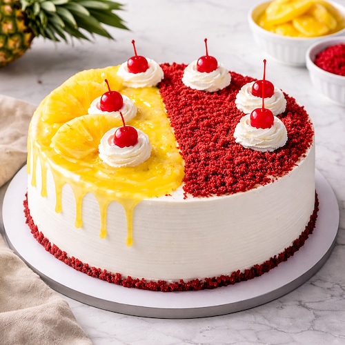 Buy Red Velvety Pineapple Cake