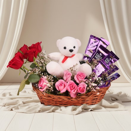 Flower Basket Online | Basket Flowers Arrangement | Winni