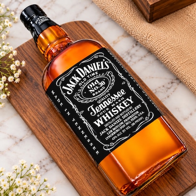 Jack Daniels Bottle Shaped Cake