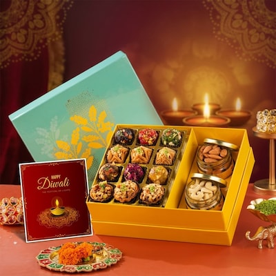 Turquoise Baklava and Dry Fruit Hamper
