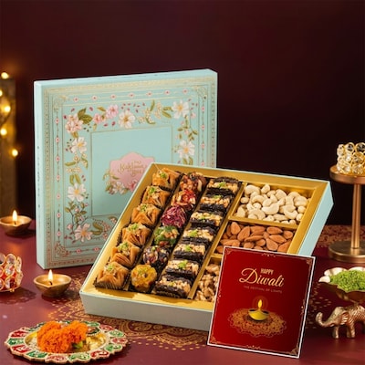 Phool Assorted Baklava and Dryfruit Hamper Box