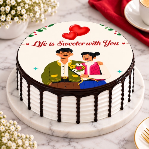 Buy Sweet Togetherness Couple Cake