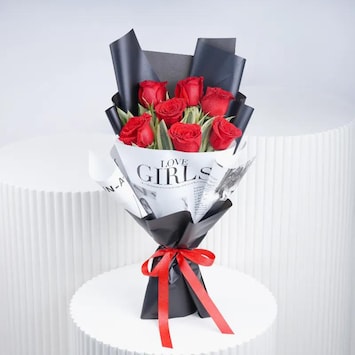 Beauty 7 Red Roses Bouquet