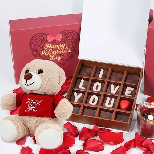 Buy I Love You Chocolates and I Love You Teddy