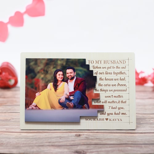 Buy Personalised Love Message Photo Plaque