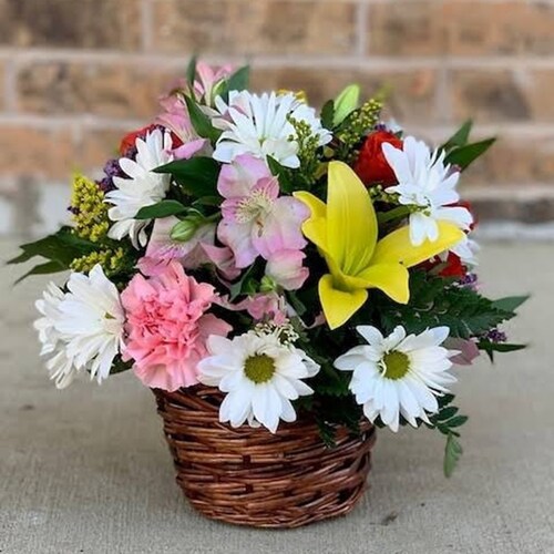 Buy Assorted Flowers Basket