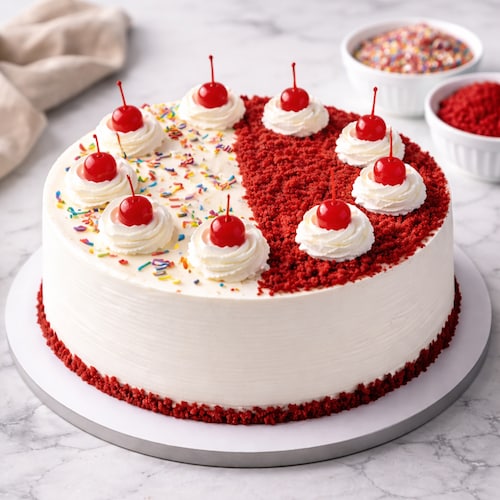 Buy Red Velvet Vanilla Fusion Cake