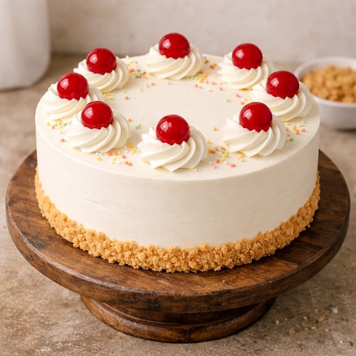 Buy Cherry Crown Vanilla Cake