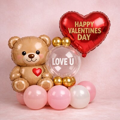 Beary Sweet Valentines Day Balloon Decoration