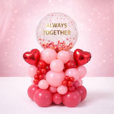 Always Together Love Heart Balloon Arrangement