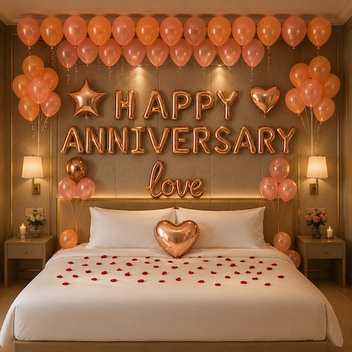Buy Blush Romance Romantic Anniversary Balloon Decor