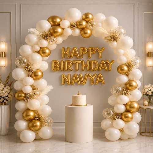 Buy Luxury Gold Birthday Balloon Decoration