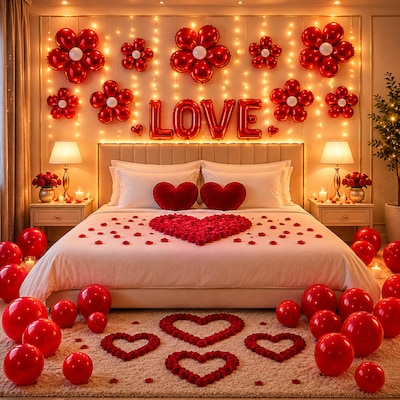 Romantic Anniversary Surprise Room Decoration Kit