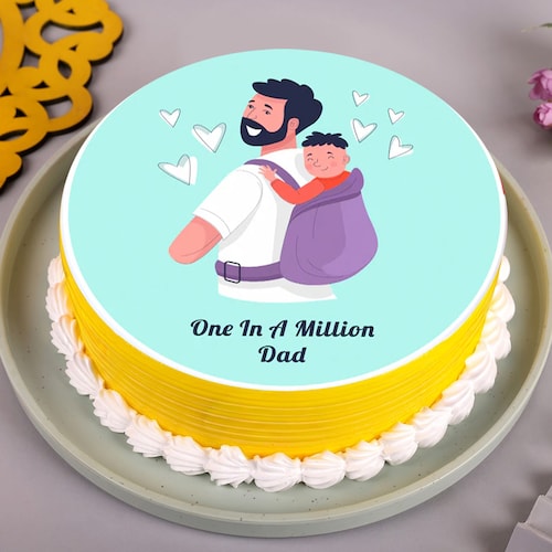 Buy Unique Father Day Poster Cake