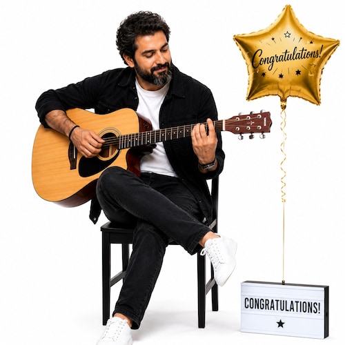Buy Congratulation Guitarist on Video Call
