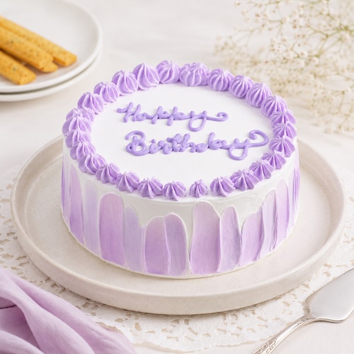 Buy Floral Vanilla Cream Cake