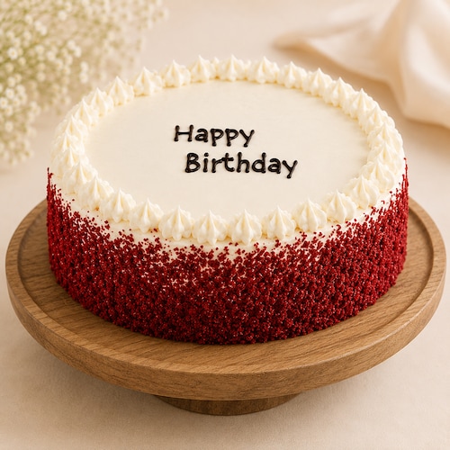 Buy Red Velvet Name Cake