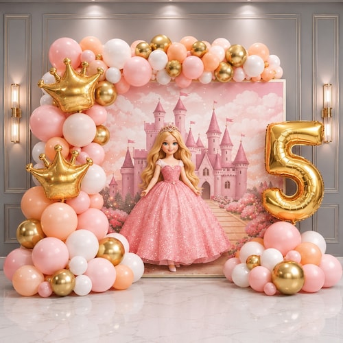 Buy Little Princess Birthday Balloon Decoration Setup