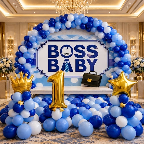Buy Boss Baby Theme Balloon Arch Birthday Decoration