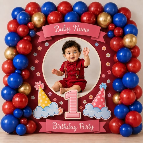 Buy Customized Birthday Backdrop Balloon Decoration