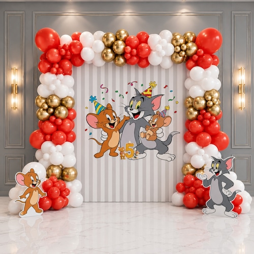 Buy Kids Cartoon Theme Birthday Balloon Decoration