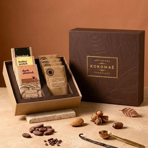 Buy Dark Chocolate Bars and Dragees Gift Set