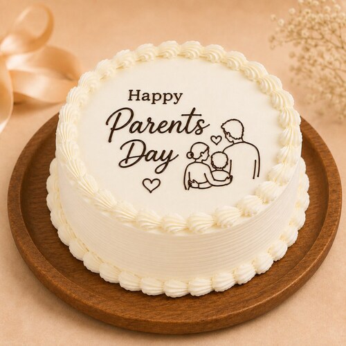 Buy Parents Day Bliss Vanilla Cake