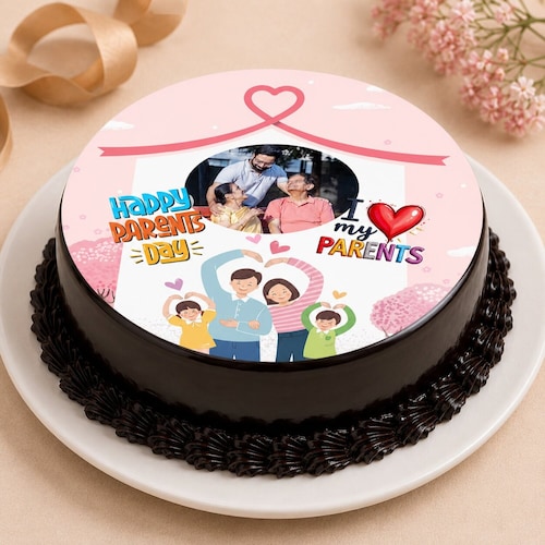 Buy Heartfelt Parents Day Photo Cake