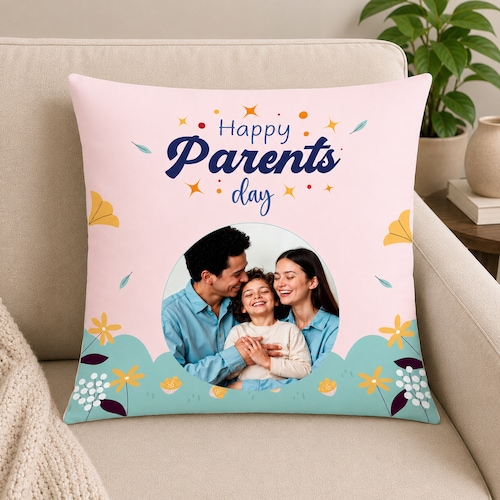 Buy Happy Parents Day Family Cushion