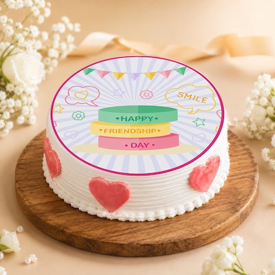 Best Friendship Day Poster Cake