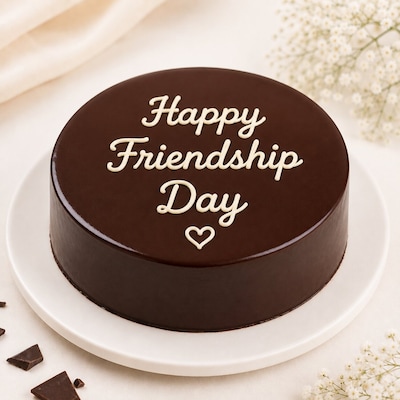 Happy Friendship Day Truffle Cake