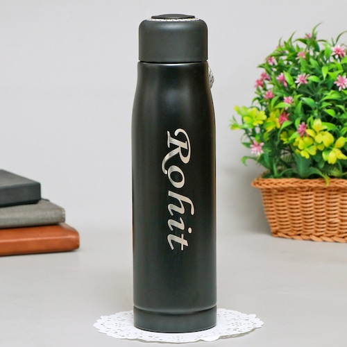 Buy Personalized Black Sipper Bottle