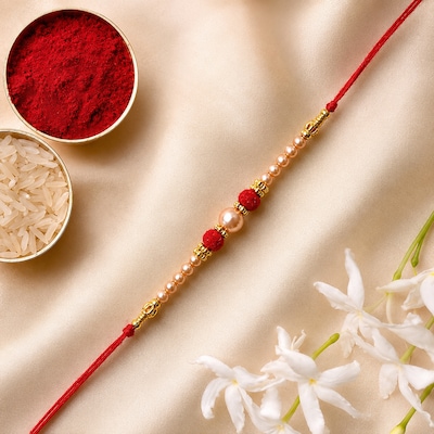 Classy Pearl Rakhi