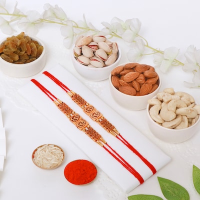112225_Om Rakhi Set of 2 with Dry Fruit Delights