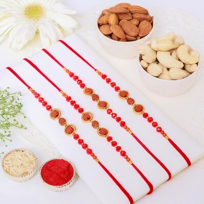 112227_Divine Rudraksha Rakhi Set with Dry Fruits