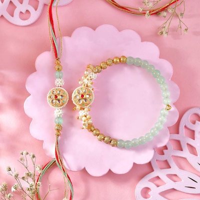 Royal Kundan BhaiBhabhi Rakhi