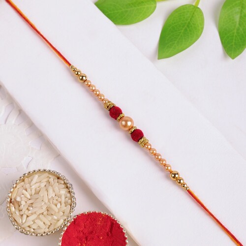 Buy Traditional Pearl Rakhi