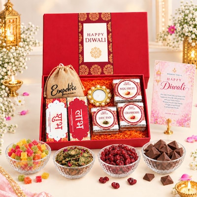 Diwali Gift Hamper with Dry Fruits