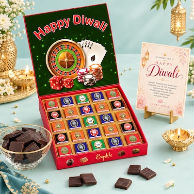 Diwali Casino Theme Chocolate Box