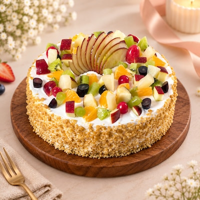 Fruity Crunchy Cream Cake