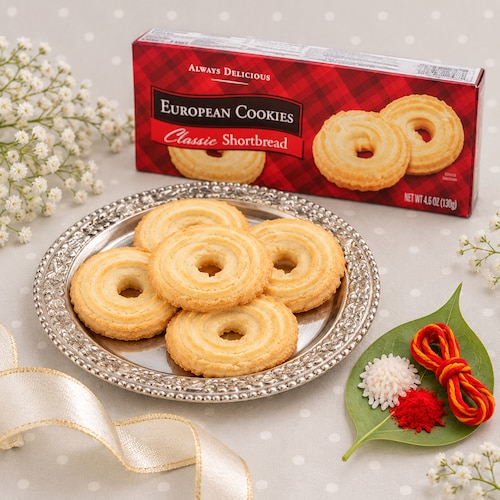 Buy Bhai Dooj Butter Cookie Celebration with Roli Chawal